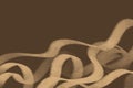 Sepia abstract fluid pattern with wavy forms and gentle blending Royalty Free Stock Photo